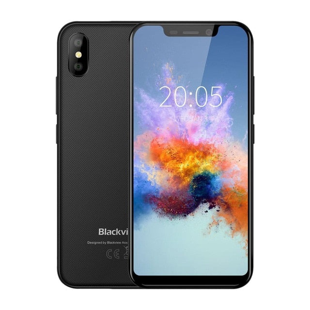Blackview A30 5.5inch Smartphone Quad Core Mobile Phone 19:9 Full Screen  3G Cellphone MTK6580A Face ID 2GB+16GB Android 8.1