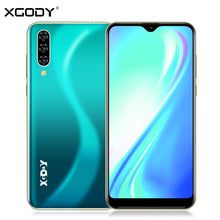 Load image into Gallery viewer, XGODY 3G Mobile Phone Note 7 2GB 16GB Smartphone 6.26&#39;&#39; Waterdrop HD Screen MTK6580 Quad Core Android 9.0 Face ID Unlock 2800mAh