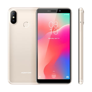 Original version HOMTOM C1 16G ROM 5.5"Mobile Phone 13MP Camera Fingerprint 18:9 Display Android 8.1 MT6580A Unlock Smartphone